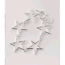 Japan direct mail JieDa mens big star copper bracelet weight design anti-fading 114387013