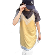 Japan direct mail CIAOPANIC TYPY womens satin lace suspender skirt TYZ1041709A0001