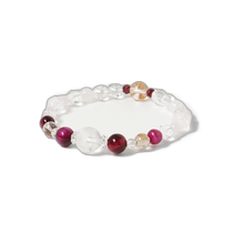 Japanese direct mail rock seat IWAKURA rock seat IWAKURA womens dragon and phoenix crystal bracelet pink tiger eye