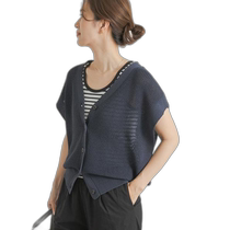 Japanese direct mail URBAN RESEARCH DOORS womens leprosy V-neck knitted vest DR4522W101