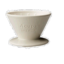 (Direct mail from Japan) Japan KINTO hand-brewed coffee ceramic filter cup 4cups white SCS 27631