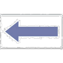 (Direct mail from Japan) TRUSCO stickers for purple pipes stickers for direction marking gray acid and alkali 5 large sheets