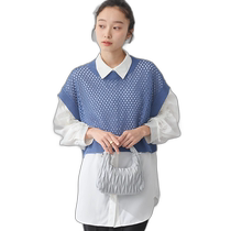 Japanese direct mail earth musicecology womens two-piece mesh vest and shirt 1K43L0G