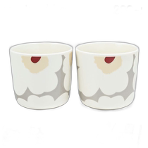 Japanese direct mail Marimekko coffee cup pair 200ml 2-piece set Unikko latte coffee cup