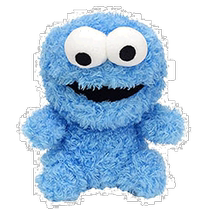 (Direct mail from Japan) Sun Arrow Sesame Street Cookie Monster Blue Plush Toy K-87