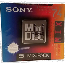 (Direct mail from Japan) Sony Sony MD74 minutes 5 mixed color disk burning storage office equipment