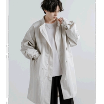 Japanese direct mail Rocky Monroe mens and womens same style cotton nylon stand collar military style thin coat casual outdoor