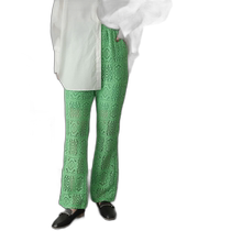 Direct mail from Japan SENSE OF PLACE Womens retro style crocheted lace bell-bottom pants breathable and revealing in spring and summer