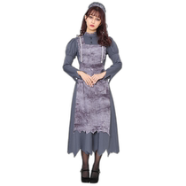 (Direct Mail from Japan) PartyCityCosplay Set Ghost Dress Up Ghost Maid Maid Uniform Gray