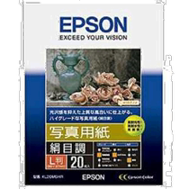 (日本直邮)爱普生EPSON 照片相纸 绢纹理89×127mm 20张