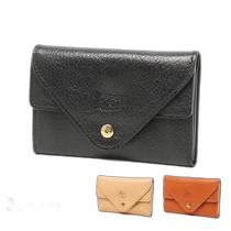 Japan direct mail IL BISONTE womens mens card box UFF SCC039 PV0005 wallet