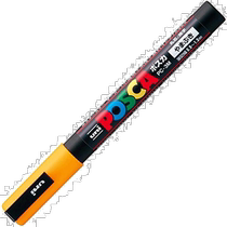 (Direct mail from Japan) Mitsubishi pencil water-based pen POSCA fine characters round core PC3M 3 bright yellow 10