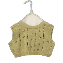 Japanese direct mail double-sided bow knitted vest apres les cours