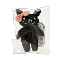 Japan Direct Mail Luckpyggiggle Cute Little Pig Doll Black Happy 1