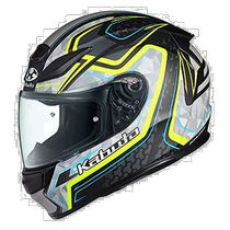 (Direct mail from Japan) Ogk Kabuto motorcycle helmet full face SHUMA FROZE matte black yellow XL