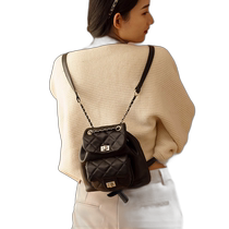 Japan Direct Mail ZAKKA-BOX Womens Mini Backpack Chain Design Textured Leather Material Fashionable