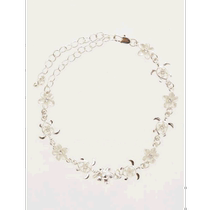 Kahiko Plumeria Honu Anklet 2WAY blanc