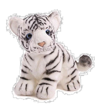 (Direct mail from Japan) Hansa Hansa Animal Plush Toy Little White Tiger No 3420 18cm 6 years old and above