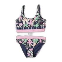 Japan direct mail ROXY childrens energetic beach style bikini swimsuit set GRGX203062