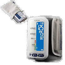 (Direct Mail from Japan) ELECOM Wrist Blood Pressure Monitor Upper Arm Blood Pressure Monitor White HCM-AS01