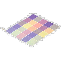 (Direct mail from Japan) Nishikawa Imabari pure cotton absorbent soft square towel TT3170 checkered purple