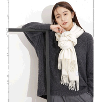 Japanese direct mail nano·universe womens all-cashmere shawl warm and fluffy rich colors autumn and winter