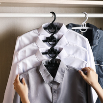 Japanese-style multi-function magic non-slip hanger wardrobe storage and finishing plastic dormitory hanger clothes support household nine holes