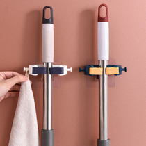 Mop clip artifact fixing rack-free mop adhesive hook bathroom paste broom storage rack sticky hook strong glue