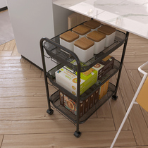  Floor-to-ceiling trolley crevice storage rack Multi-layer kitchen table under the bedroom dormitory cosmetics bedside snack rack
