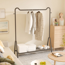 Hanghanger Bedroom Floor Landing Simple Home Clothes Hanger Multifunction Mobile Laundry Containing Rack Floor Cloakhat Rack