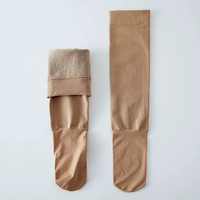 2 пары флисовых носков телесного цвета