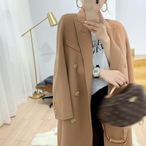 Clearance to pick up the leakage of alcohol wool alcohol handmade~wool coat womens autumn and winter fashion small man in the long coat
