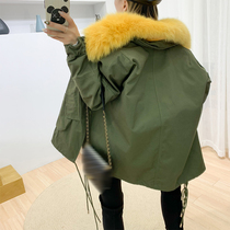 Clearance to pick up the leak anti-season special welfare~Naza with the same Parker down jacket female removable liner thickened short section