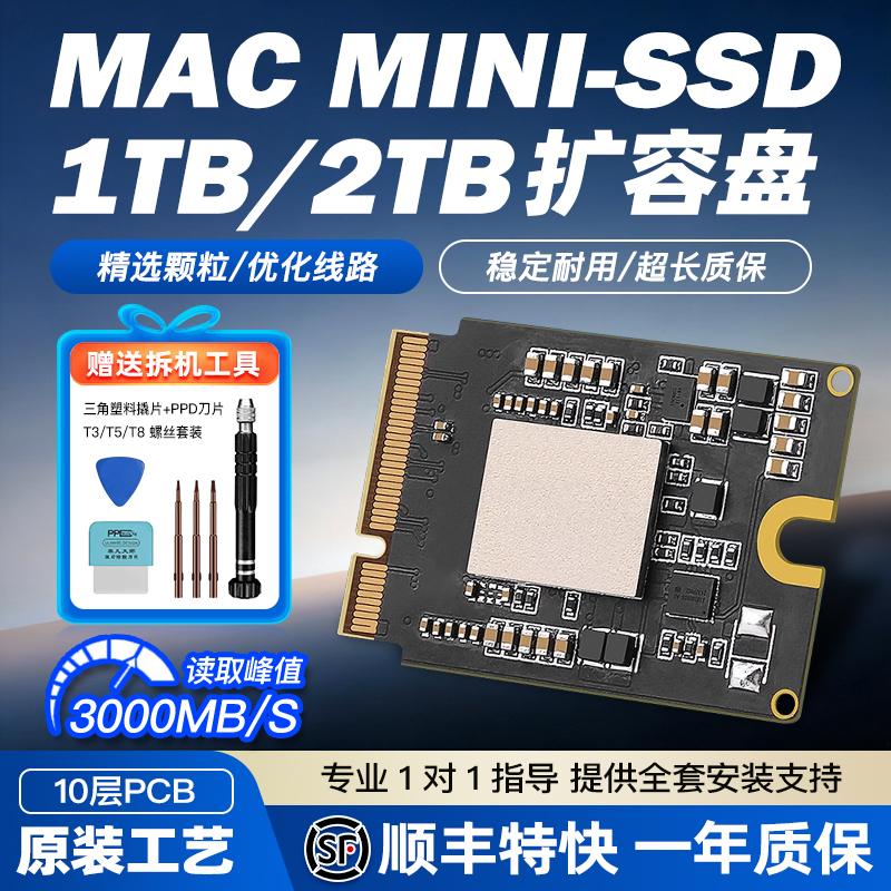 Suitable for Mini-Ssd Supports Mac Mini M4 Expansion Hard Drive with Built-In 1Tb/2Tb M4Pro