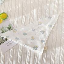 Mouth circumference baby gauze water bag partition towel ultra-thin single-layer special milk towel pad summer feeding towel