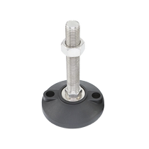 304 stainless steel reinforced nylon fixed foot cup 100 adjustable foot tray support foot pad rubber anchor screw bolt