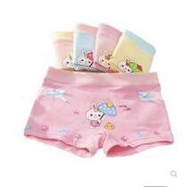 Four corner girls underwear pure cotton comfort CUHK childrens baby flat corner new full cotton student flat foot pants ten-year-old