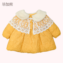 Baby Winter Dress Female Baby Winter Down Clothes Princess Dress Girl Dress Girl Dress Foreign Air Girl Clothes Out for children
