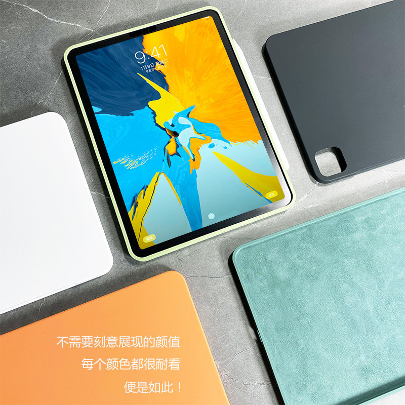 ipadpro protective sleeves 2022 new air5 10 9 Apple 12 9 inches Full Screen with pen slot air4 Tablet mini6 shell liquid silicone back 11