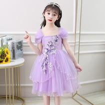 Italian girl dress 2021 new summer childrens skirt little girl princess dress puffy gauze childrens clothing