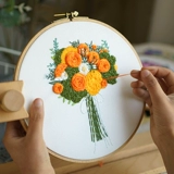 Набор материалов ручной работы для начинающих, рождественская подвеска, «сделай сам», с вышивкой, подсолнух, подарок на день рождения