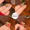 Adjustable Rotating Dragon Ring for the Year of Birth, Index Finger Ring, Earrings, Necklace, Niche Design, Dragon Year Ring for Women