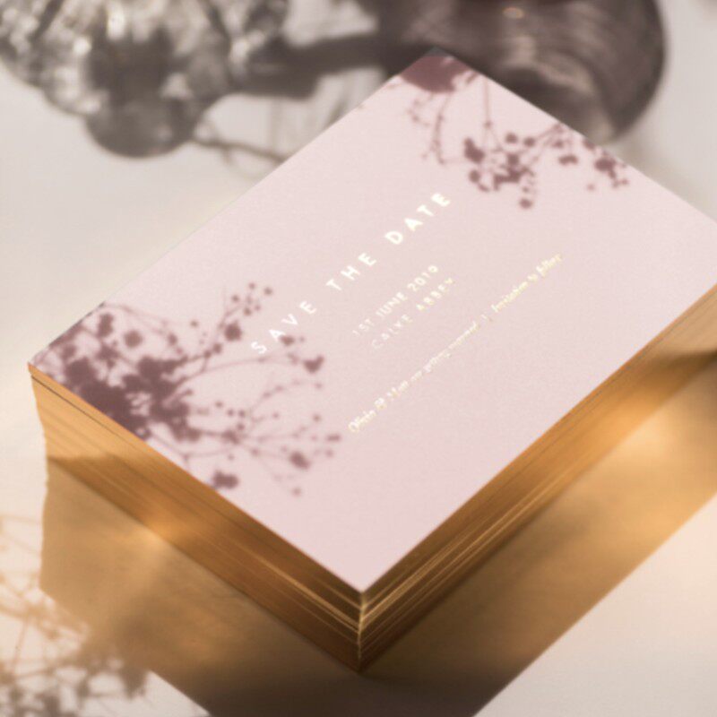 Business Card Making Orders Artistic Jewelry Makeup Artist Cosmetic Jewelry Pink Cotton Paper Card Scalding Press Recessed Indentation Rugged Embossed Relief Print Making Custom Booking Made of Free Design-Taobao