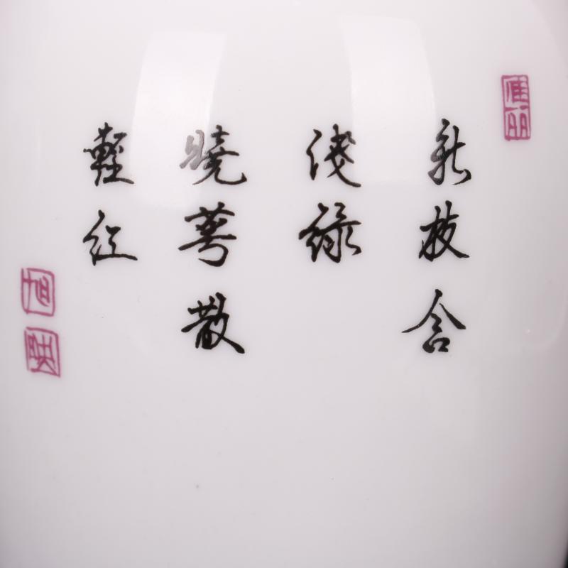 Jingdezhen imitation antique yongzheng com.lowagie.text.paragraph antique purely manual throwing hand draw pastel trace of gold floret bottle manually furnishing articles