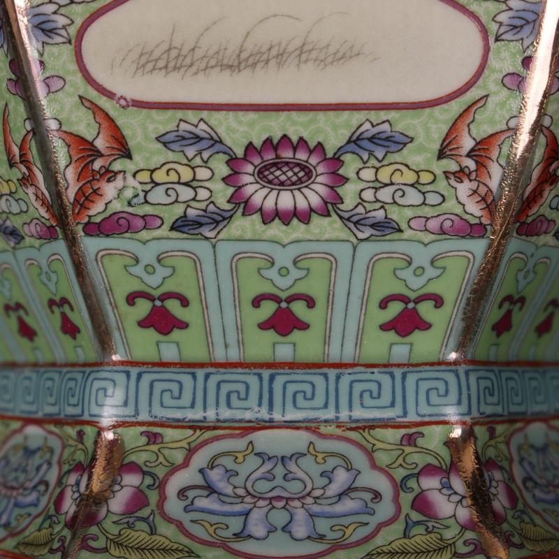 Jingdezhen imitation the qing qianlong designs of colored enamel vase archaize play Chinese zodiac antique decoration handicraft furnishing articles