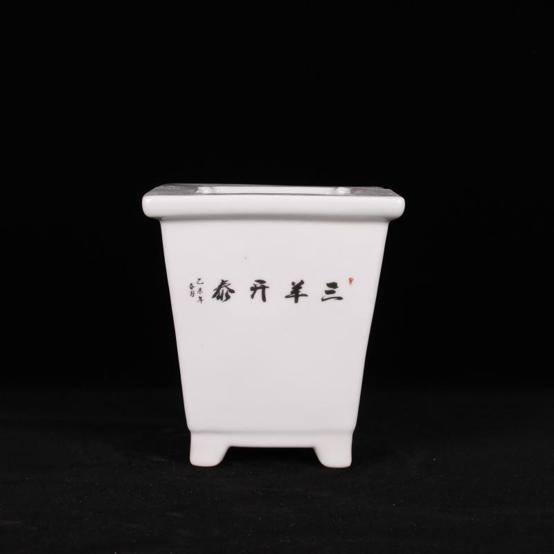 Jingdezhen pastel fleshy celestial being ceramic flower pot in the sitting room balcony desk cabinet flowerpot decorative furnishing articles