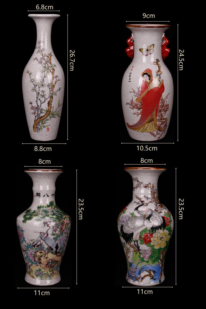 Jingdezhen imitation the qing qianlong antique curios restoring ancient ways to open the slice powder enamel vase household adornment penjing collection