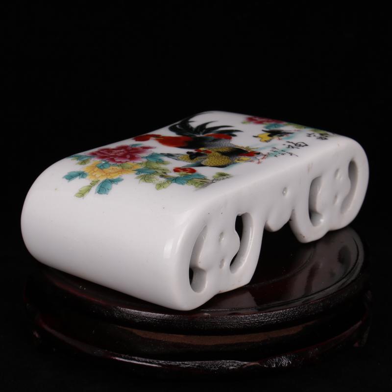 Jingdezhen archaize do old porcelain enamel hand pillow porcelain pillow paperweight basin base imitation collectables - autograph antique ceramic furnishing articles