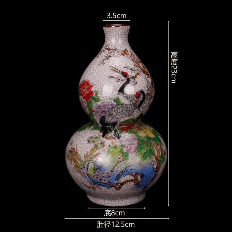 Jingdezhen imitation the qing qianlong pastel gourd name plum bottle imitation antique curios do old porcelain decoration old restoring ancient ways furnishing articles