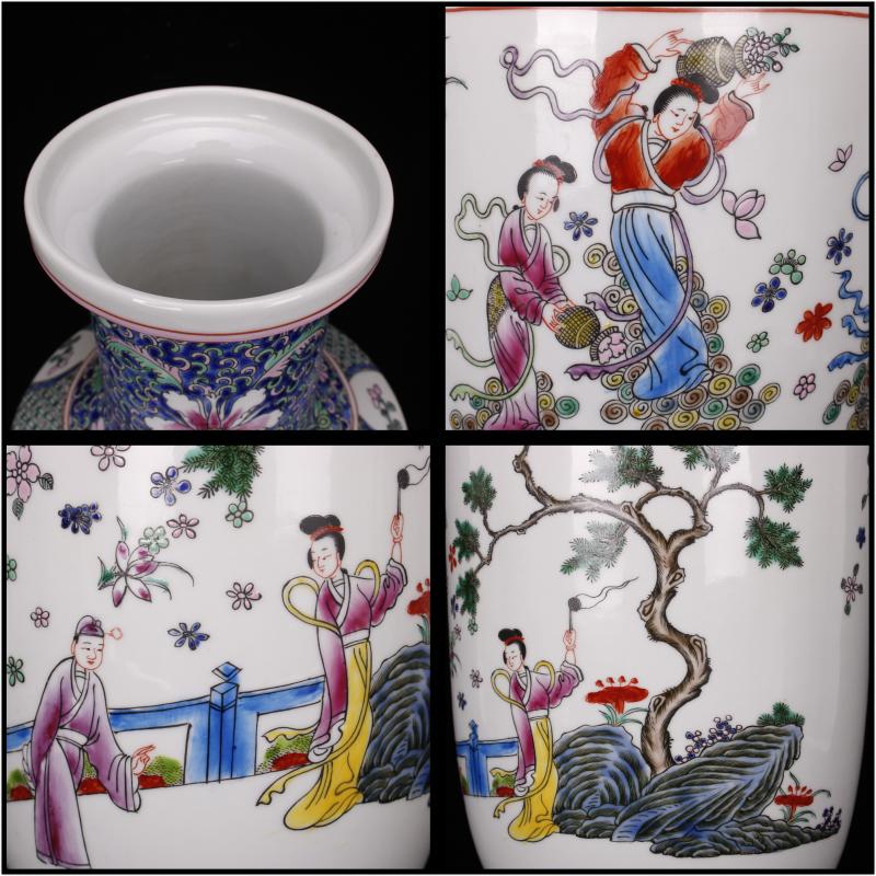 Jingdezhen imitation of the qing dynasty antique vases home furnishing articles of handicraft Chinese style restoring ancient ways furnishing articles for the collection